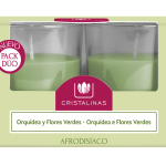 SET Lumanari naturale Cristalinas - Orhidee 2 * 20 ore